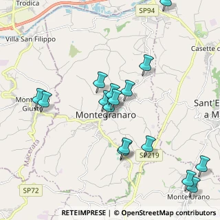 Mappa Via Trieste, 63812 Montegranaro FM, Italia (2.19125)