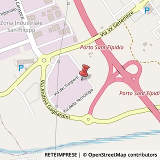 Mappa Via della Tecnologia, 5, 63821 Porto Sant'Elpidio, Fermo (Marche)