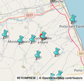 Mappa Via Piemonte, 63811 Sant'Elpidio a mare FM, Italia (5.65)