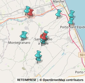 Mappa Via Piemonte, 63811 Sant'Elpidio a mare FM, Italia (3.51462)