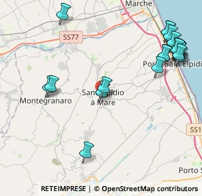 Mappa Via Piemonte, 63811 Sant'Elpidio a mare FM, Italia (5.4255)