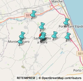 Mappa Via Piemonte, 63811 Sant'Elpidio a mare FM, Italia (2.57091)