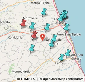 Mappa 63812 Montegranaro FM, Italia (8.02111)