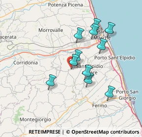 Mappa 63812 Montegranaro FM, Italia (6.41455)