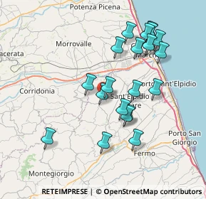 Mappa 63812 Montegranaro FM, Italia (7.416)