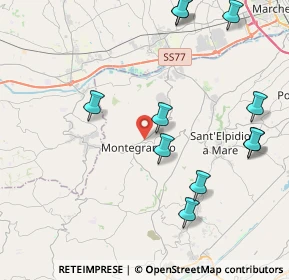Mappa 63812 Montegranaro FM, Italia (5.31917)