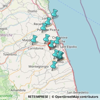 Mappa SP 27, 63812 Montegranaro FM, Italia (10.61333)