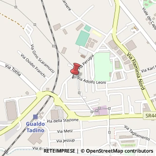 Mappa Via Adolfo Leoni, 1, 06023 Gualdo Tadino, Perugia (Umbria)