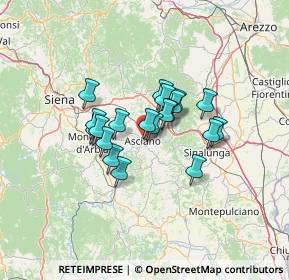 Mappa Via Barna, 53041 Asciano SI, Italia (9.337)