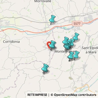 Mappa Via Circonvallazione Pietro Nenni, 62015 Monte San Giusto MC, Italia (3.476)