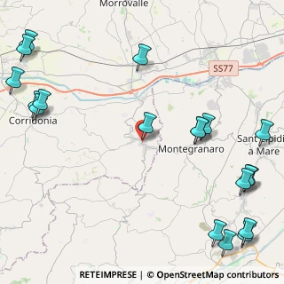 Mappa Via Circonvallazione Pietro Nenni, 62015 Monte San Giusto MC, Italia (6.76)