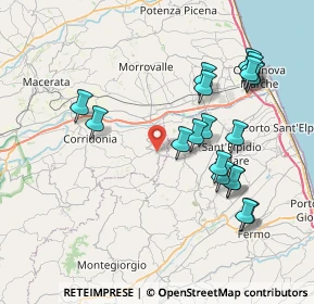 Mappa Via Circonvallazione Pietro Nenni, 62015 Monte San Giusto MC, Italia (8.32105)