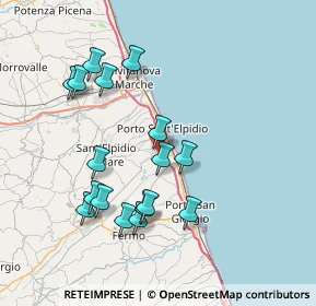 Mappa Strada Faleriense, 63821 Porto Sant'Elpidio FM, Italia (7.75294)