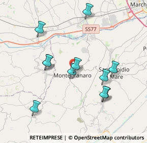 Mappa Via Lombardia, 63812 Montegranaro FM, Italia (3.82455)