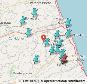 Mappa Via Lombardia, 63812 Montegranaro FM, Italia (8.24294)