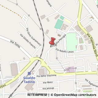 Mappa Via Perugia, 82, 06023 Gualdo Tadino, Perugia (Umbria)