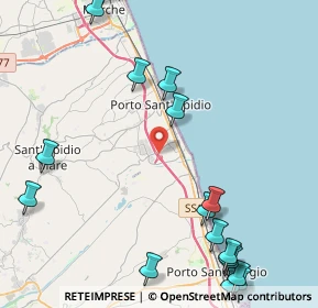 Mappa A14 - Autostrada Adriatica, 63821 Porto Sant'Elpidio FM, Italia (6.383)