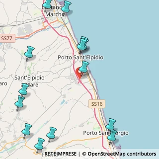 Mappa A14 - Autostrada Adriatica, 63821 Porto Sant'Elpidio FM, Italia (6.23929)