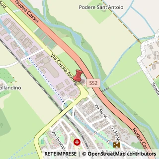 Mappa Via Cassia Nord, 39, 53014 Monteroni d'Arbia, Siena (Toscana)
