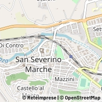 Kaart San Severino Marche