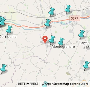 Mappa 62015 Monte San giusto MC, Italia (6.54429)