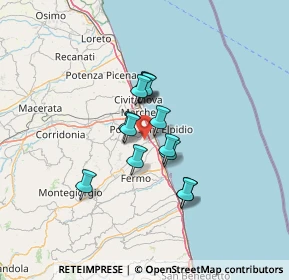 Mappa Str. Acqualato, 63821 Porto Sant'Elpidio FM, Italia (9.31)