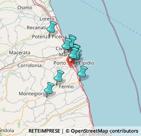 Mappa Str. Acqualato, 63821 Porto Sant'Elpidio FM, Italia (8.02909)