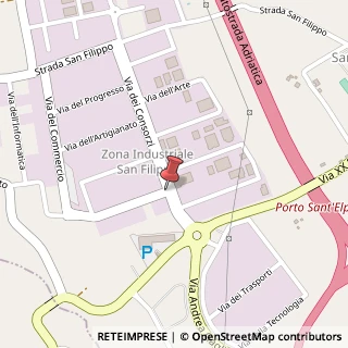 Mappa Via San Crispino,  5, 63018 Porto Sant'Elpidio, Fermo (Marche)