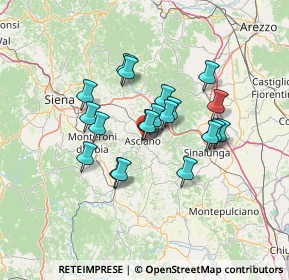 Mappa Via Mario Mencarelli, 53041 Asciano SI, Italia (10.8115)