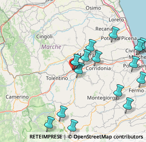 Mappa Località, 62029 Tolentino MC, Italia (18.61375)