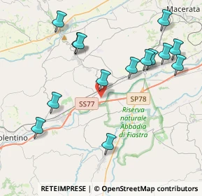 Mappa Località, 62029 Tolentino MC, Italia (4.69929)