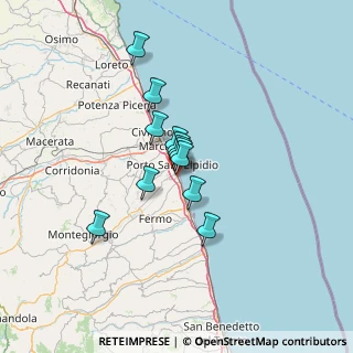 Mappa Via Firenze, 63821 Porto Sant'Elpidio FM, Italia (8.9075)