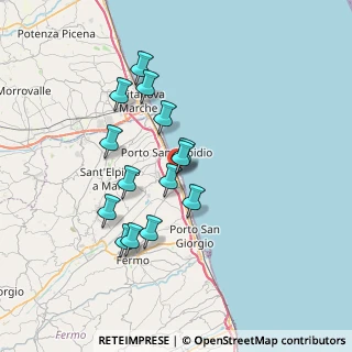 Mappa Via Firenze, 63821 Porto Sant'Elpidio FM, Italia (6.37214)