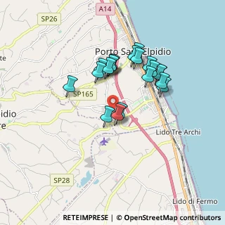 Mappa Via dell'industria, 63821 Porto Sant'Elpidio FM, Italia (1.557)