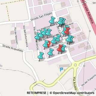 Mappa Via dell'industria, 63821 Porto Sant'Elpidio FM, Italia (0.181)