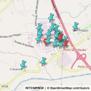 Mappa Via dell'industria, 63821 Porto Sant'Elpidio FM, Italia (0.373)
