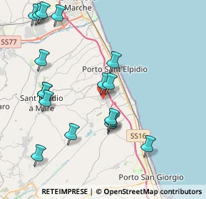 Mappa Via dell'industria, 63821 Porto Sant'Elpidio FM, Italia (4.63118)