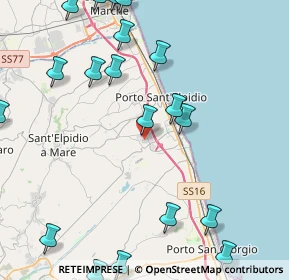 Mappa Via dell'industria, 63821 Porto Sant'Elpidio FM, Italia (5.906)