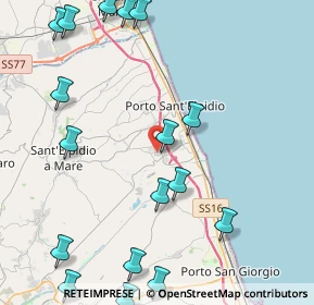 Mappa Via dell'industria, 63821 Porto Sant'Elpidio FM, Italia (6.1485)