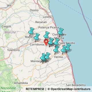 Mappa Via Giovanni Pascoli, 62015 Monte San Giusto MC, Italia (10.10846)