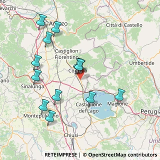 Mappa Via C. S. Ossaia, 52044 Cortona AR, Italia (16.88462)
