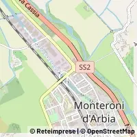 Mapa Monteroni d'Arbia