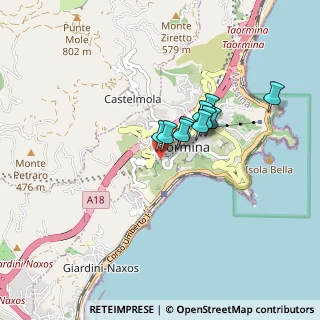 Mappa 98039 Taormina ME, Italia (0.63455)