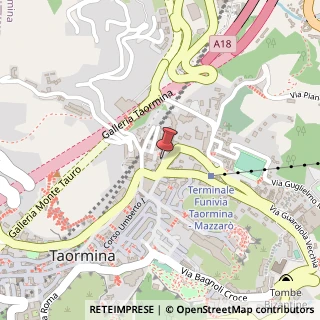 Mappa Piazza San Pancrazio, 28, 98039 Taormina, Messina (Sicilia)