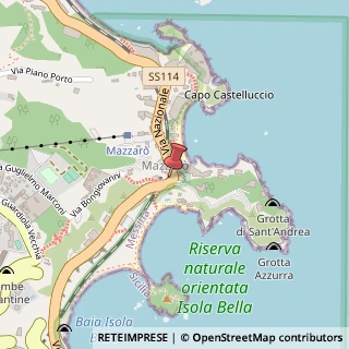 Mappa Via Nazionale, 286, 98039 Taormina, Messina (Sicilia)