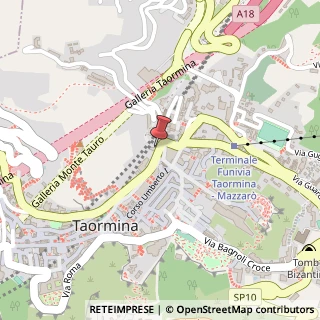 Mappa Via Circonvallazione,  5, 98039 Taormina, Messina (Sicilia)