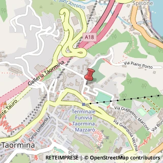 Mappa Via Porta Pasquale, 2, 98039 Taormina, Messina (Sicilia)
