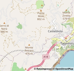 Mappa Contrada Ciccione, 98030 Taormina ME, Italia (1.096)