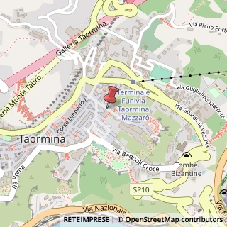 Mappa Via Teatro Greco, 20, 98039 Taormina, Messina (Sicilia)