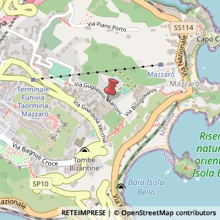 Mappa Via Bongiovanni, 1/7, 98039 Taormina, Messina (Sicilia)